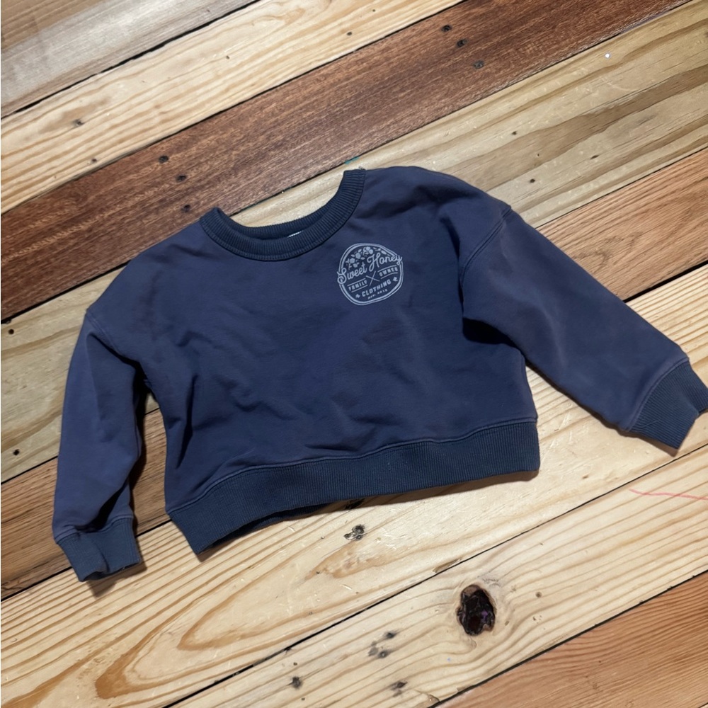 SweetHoney Navy Blue Kids Sweatshirt